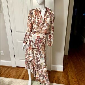 Etcetera Paisley Blouse. Size 8